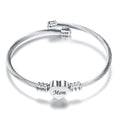 Stainless Steel Braided Mother’s Day Bracelets for Mom