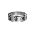Stainless Steel Turning Decompression Gossip Ring for All