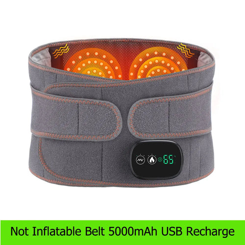 Heat Therapy Lumbar Support Brace Massager Waist Massager Back Belt